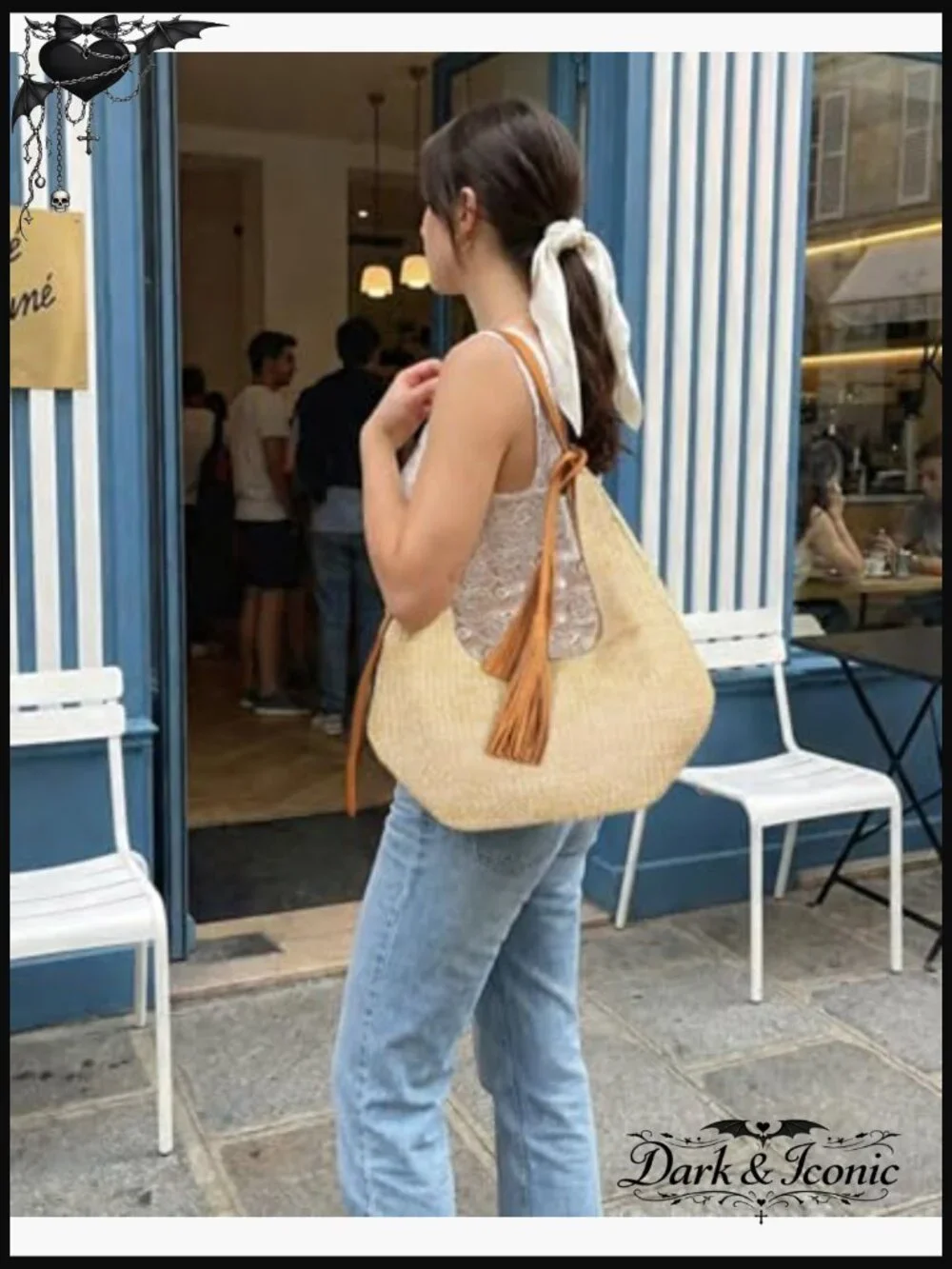 Hobo Shoulder Bag for Women Summer Beach Crescent Crossbody Purse - Picture 2 of 7